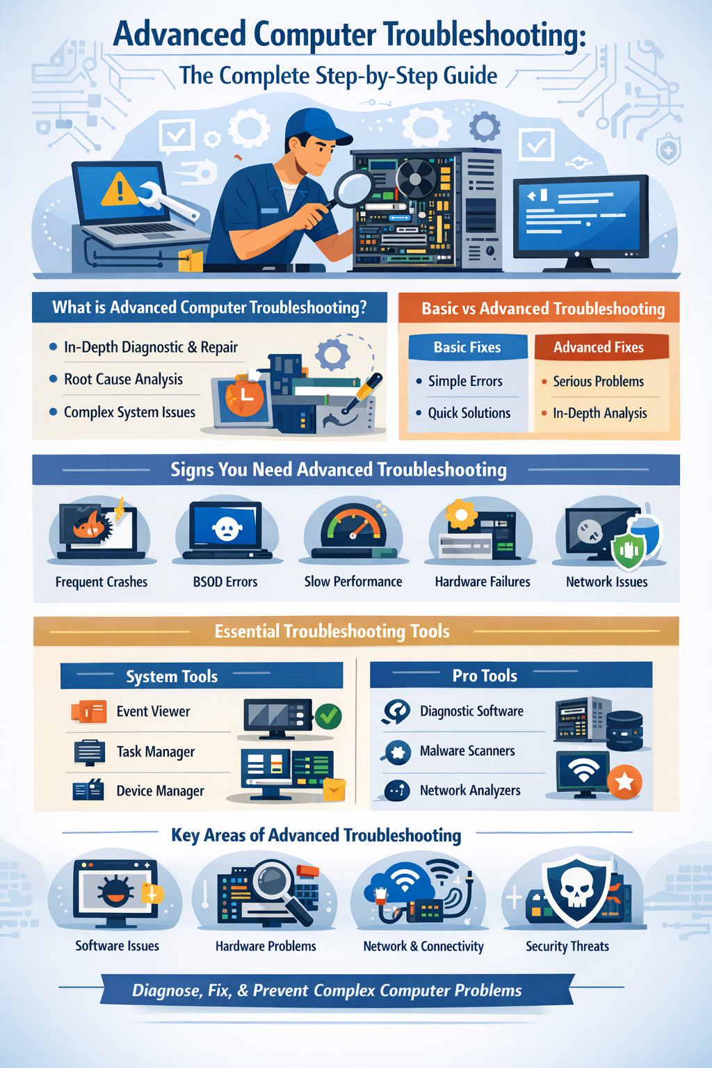 Advanced computer troubleshooting